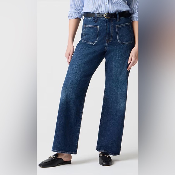 J. Crew Blue Flare & Wide Leg Jeans - Picture 2 of 6